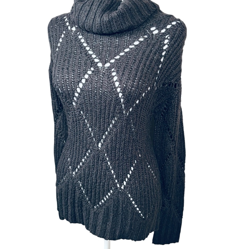 Femme by Design Y2K knit Brownish/grey Turtleneck Sweater - Picture 4 of 8